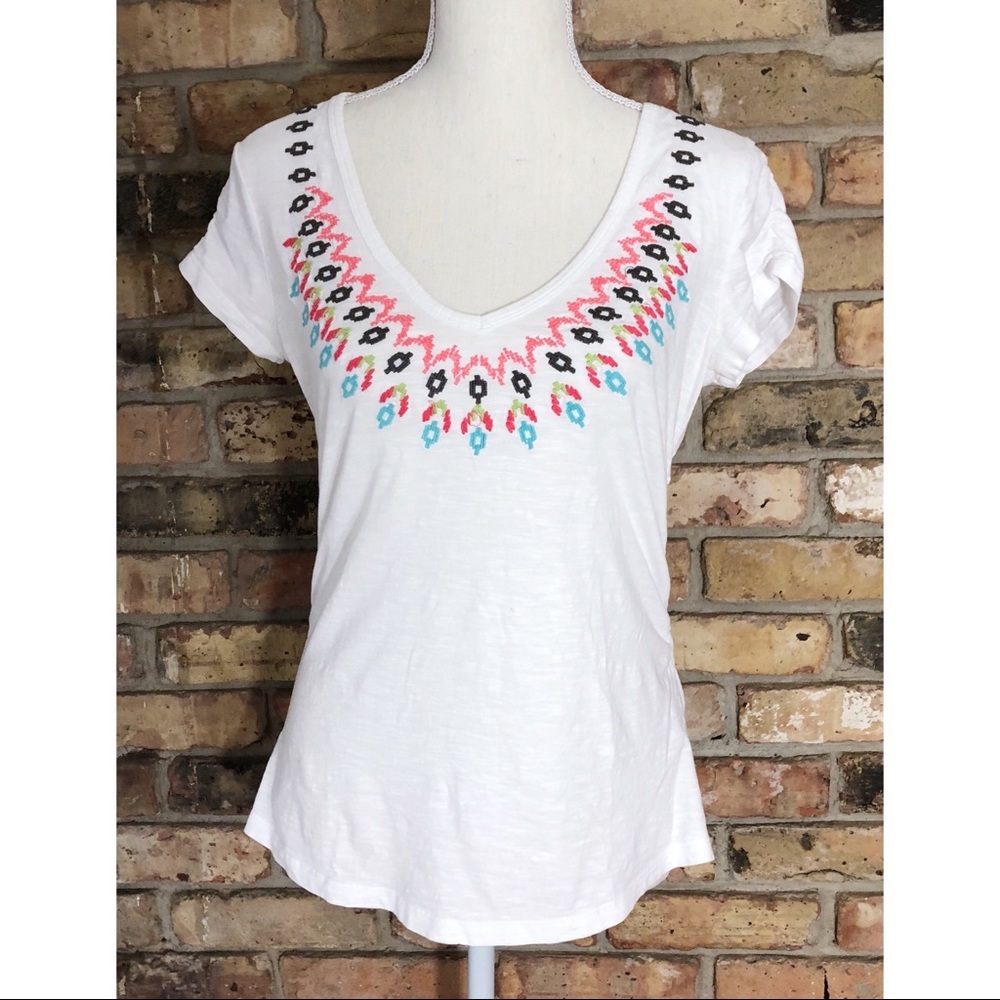 Athleta Embroidered Top